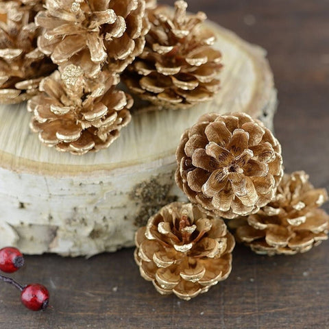 Gold Pine Cones for sales